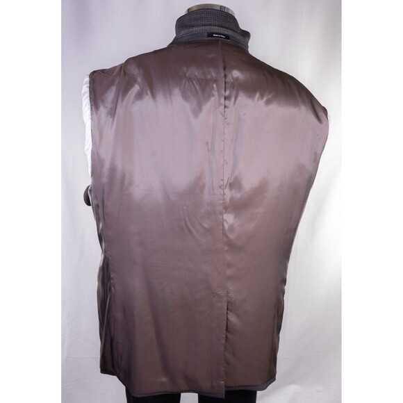 Pronto Uomo Platinum Mens Sport Coat 50R Houndstooth Executive Wool Blazer EUC - Picture 13 of 14